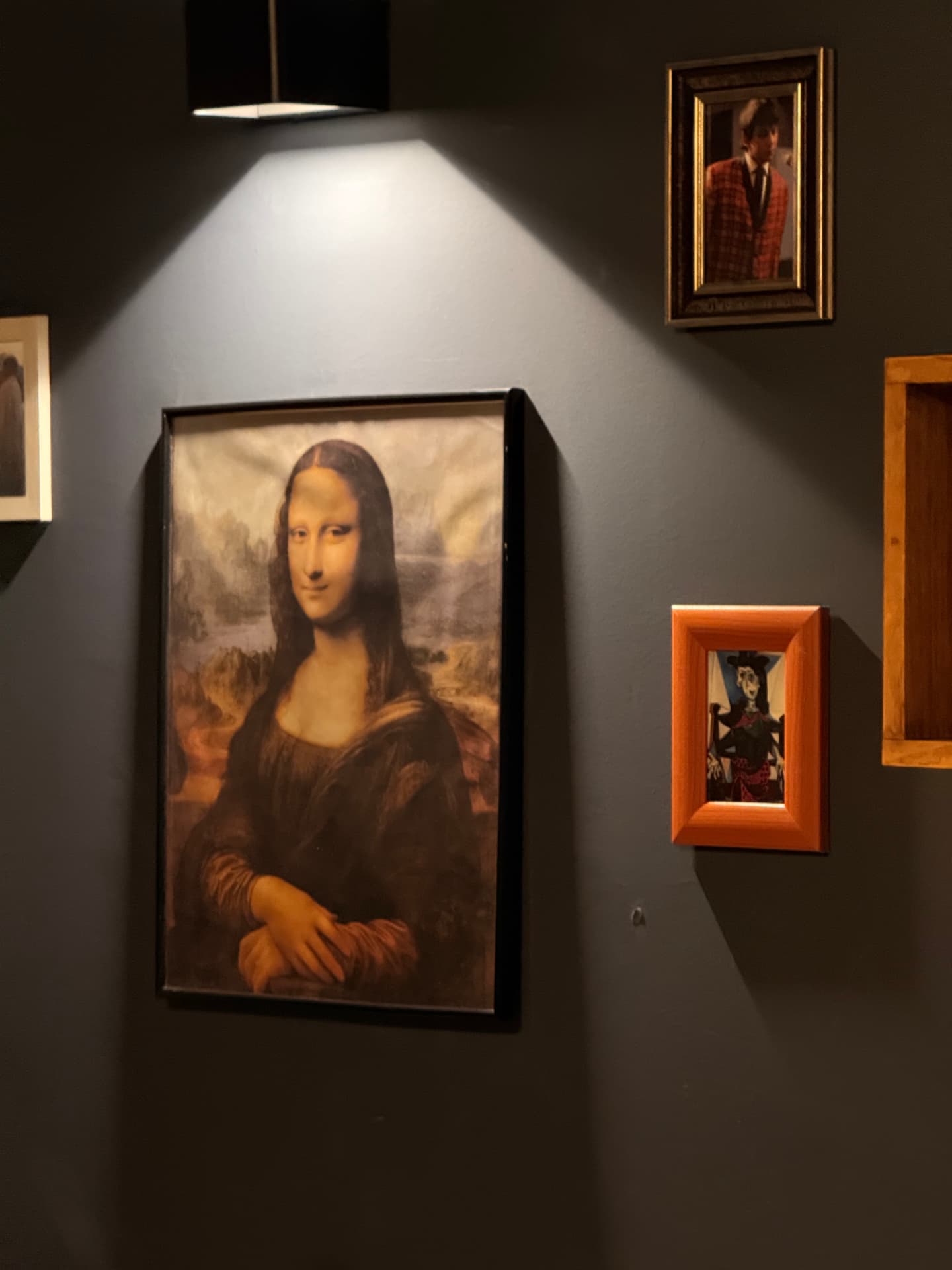 Art gallery wall inside Local Tapas Barcelona